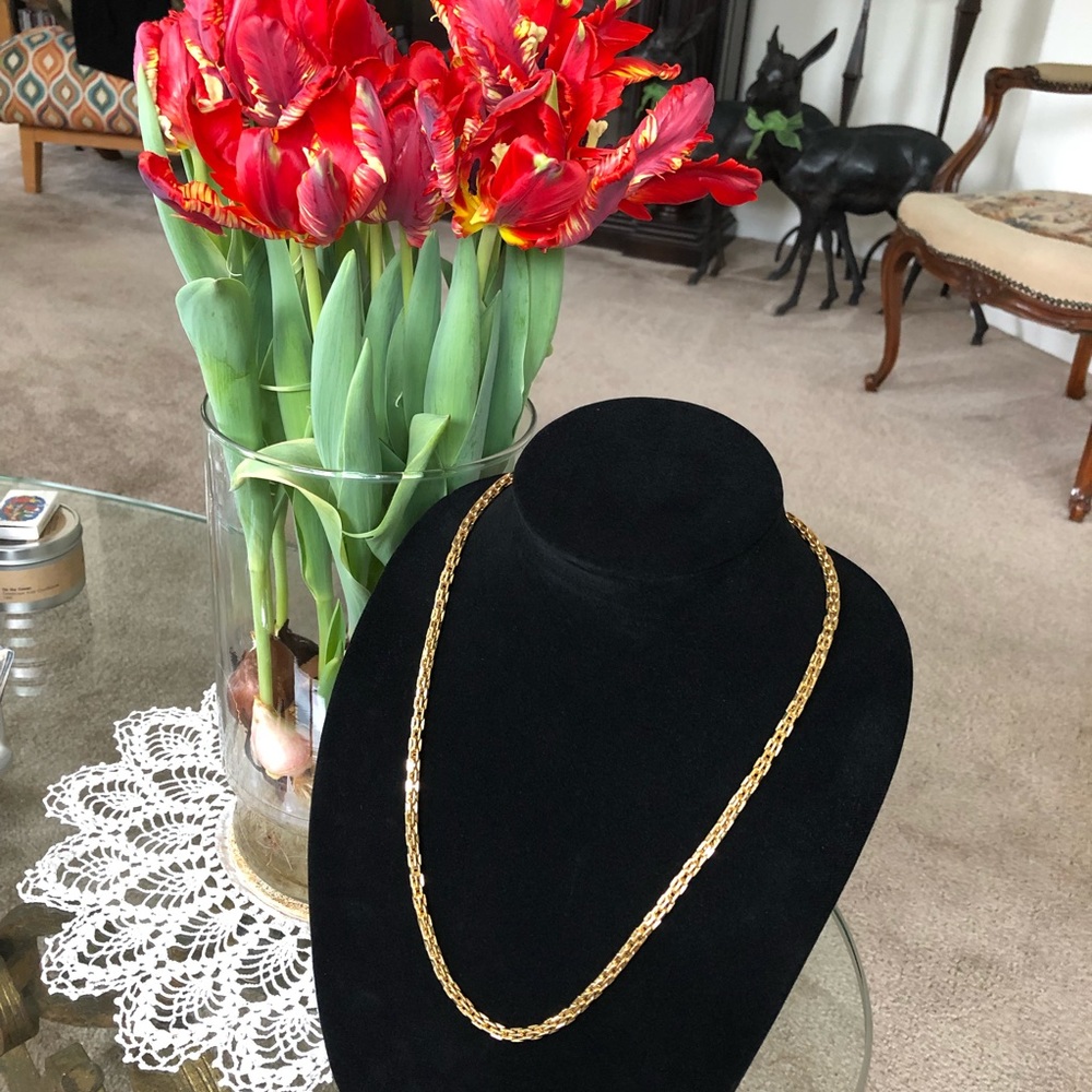 Vintage 24” Monet Gold Chain Necklace